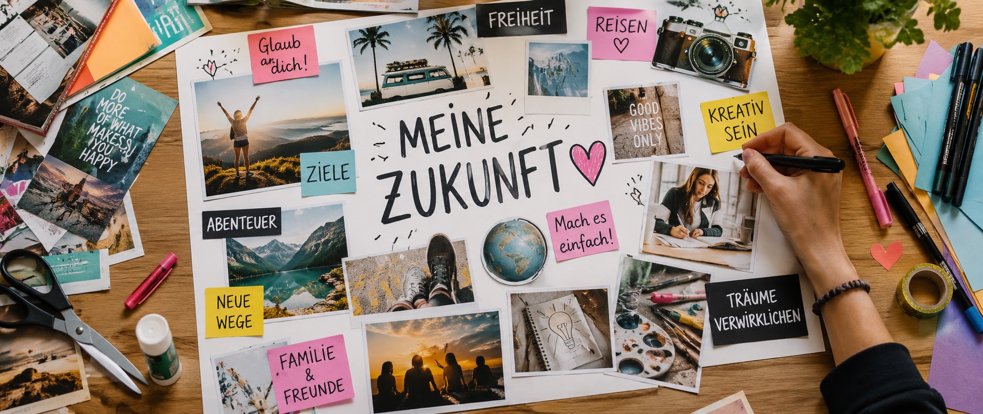Deine Zukunft im Blick – Gestalte dein Vision Board